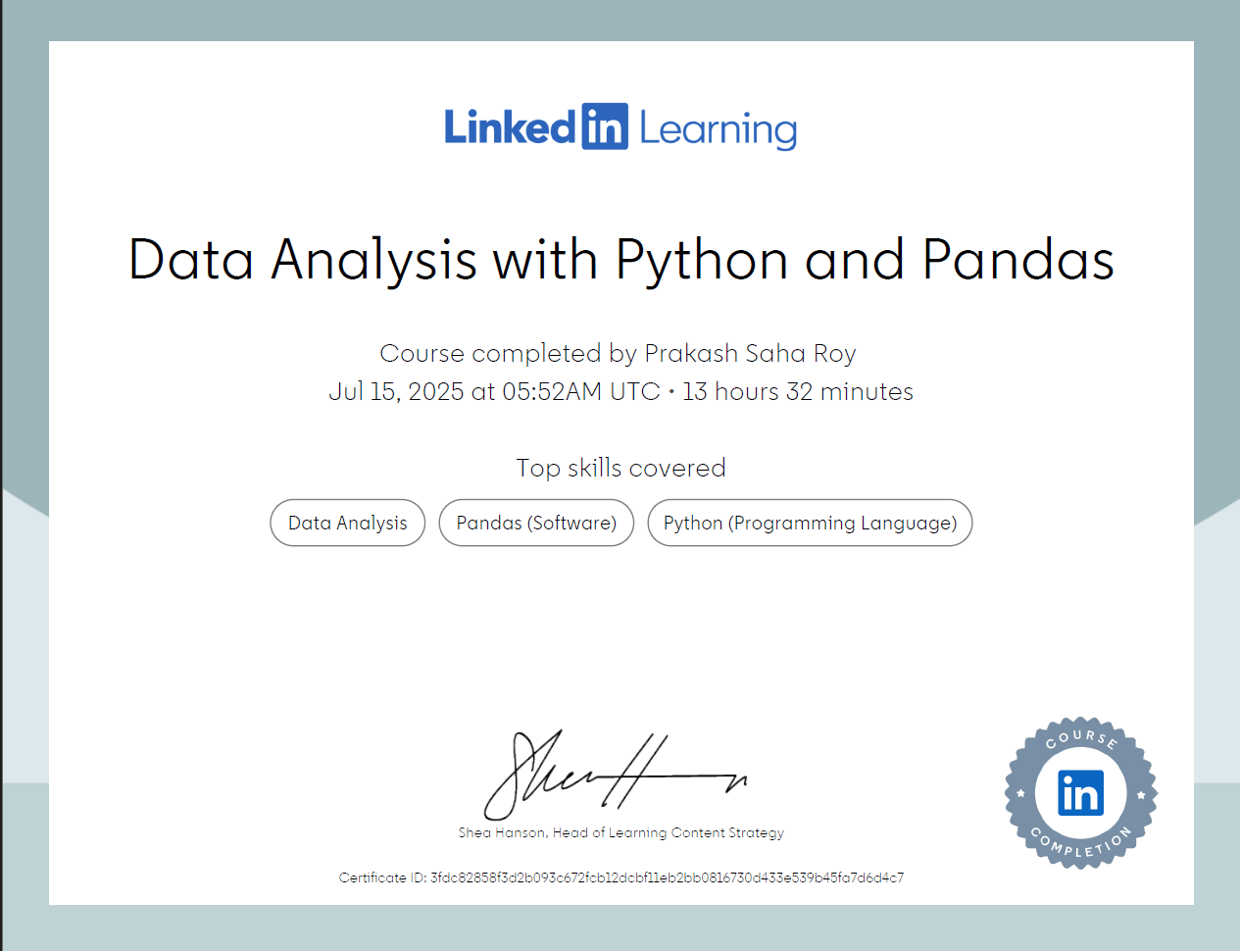 Certification 3